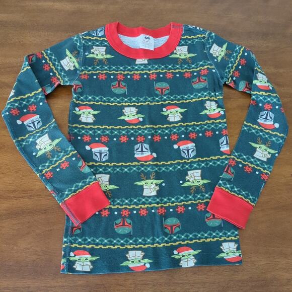 Hannah Andersson kids STAR WARS The Mandalorian Long John Pajama Top&pant size 8 - Picture 2 of 11